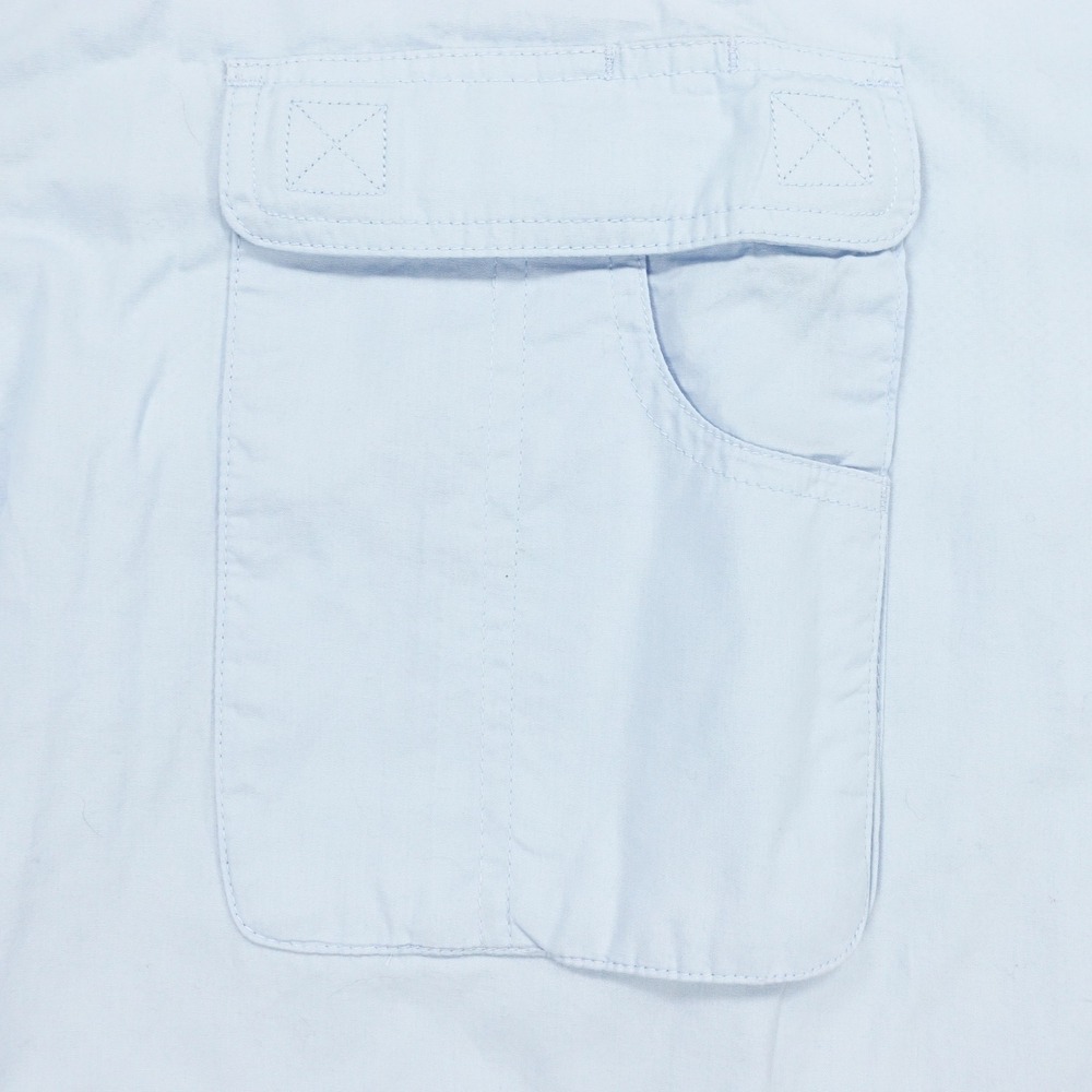 Hook & Tackle Fishing Shirt Men's XL Vented Back Mesh Light Blue - Picture 5 of 9